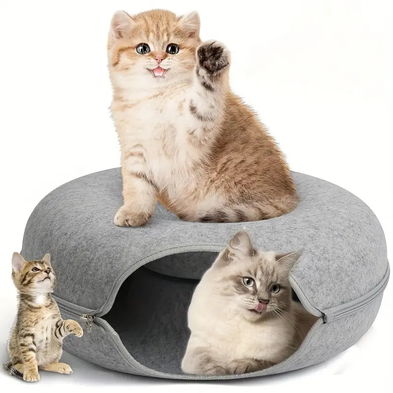 2in1 Donut Kattenbed en Grot