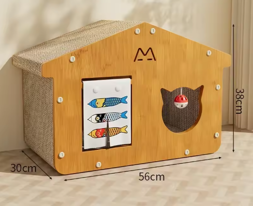 Kattenhuis met Krabgedeelte en Geïntegreerd Speelgedeelte