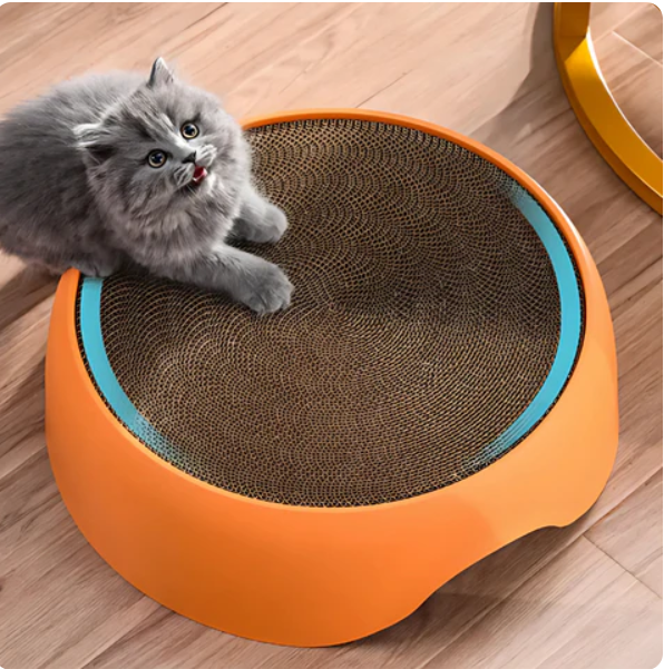 Multifunctioneel Kattenbed met Kraboppervlak en Ligkussen