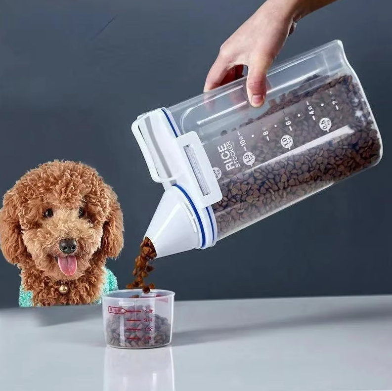 Voederdispenser voor Huisdieren met Maatbeker