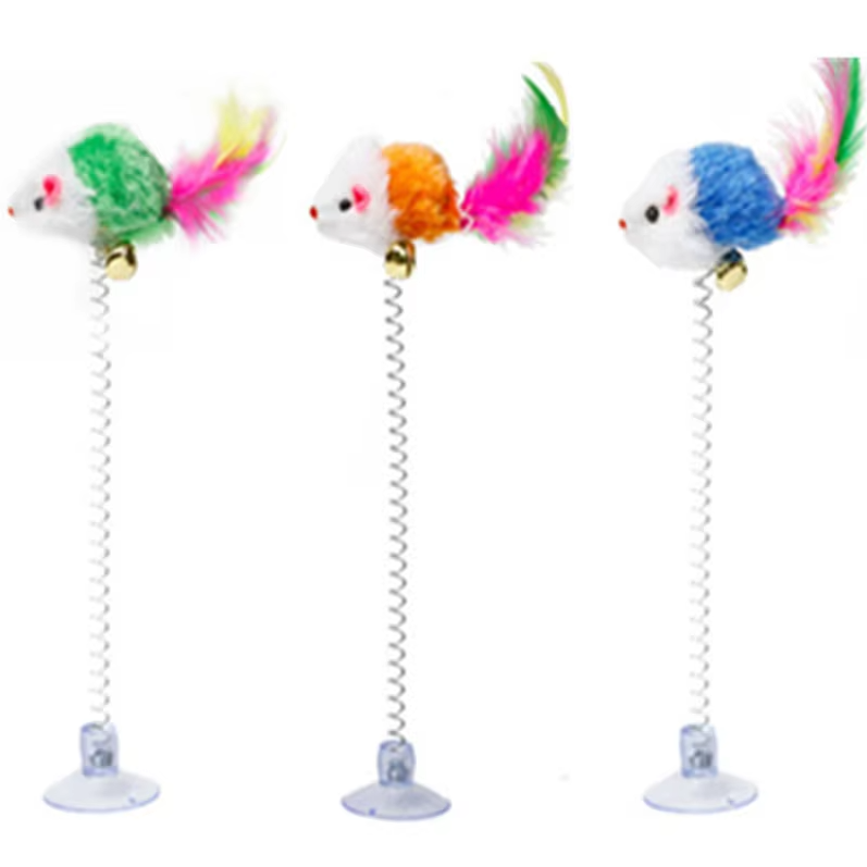 Springmuis met Zuignap - Leuk voor Katten