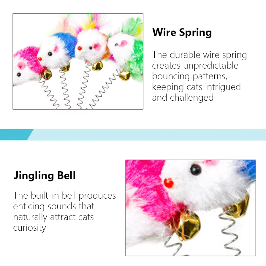 Springmuis met Zuignap - Leuk voor Katten