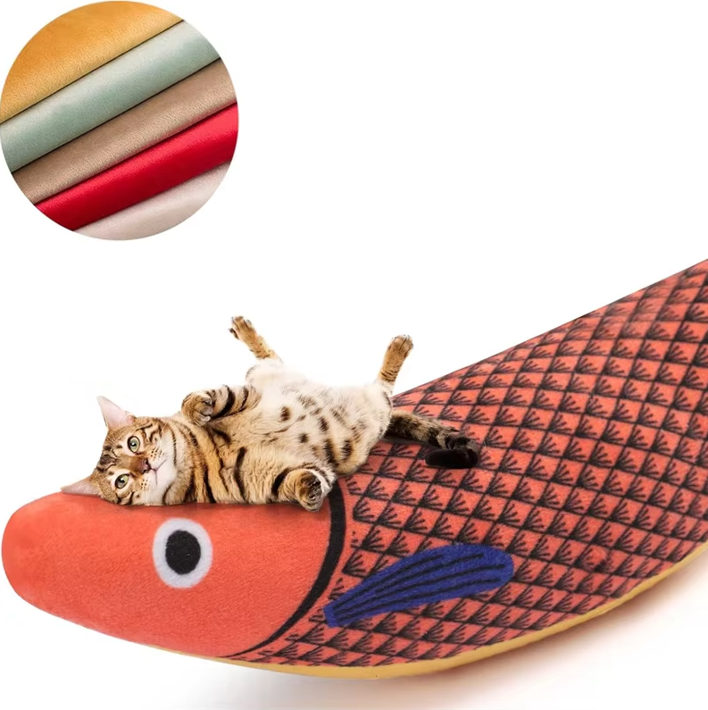 Interactief Kattenspeeltje Vis met Kattenkruid en Geluidseffect