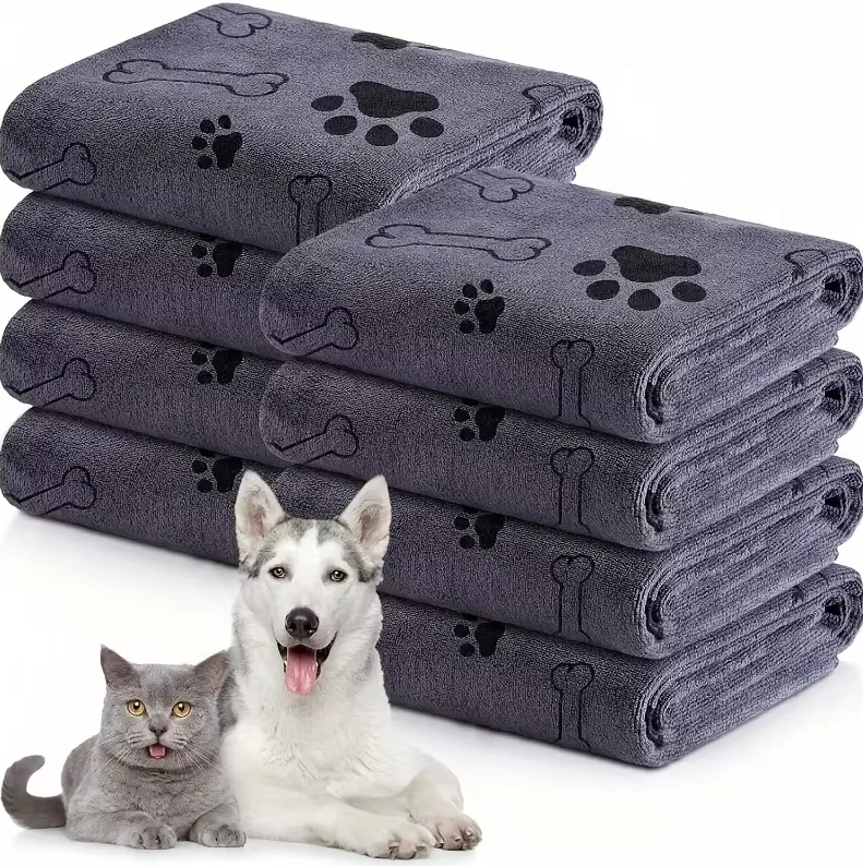 Superabsorberende Hondenhanddoek - Zachte Sneldrogende Microvezel Handdoek voor Honden Katten