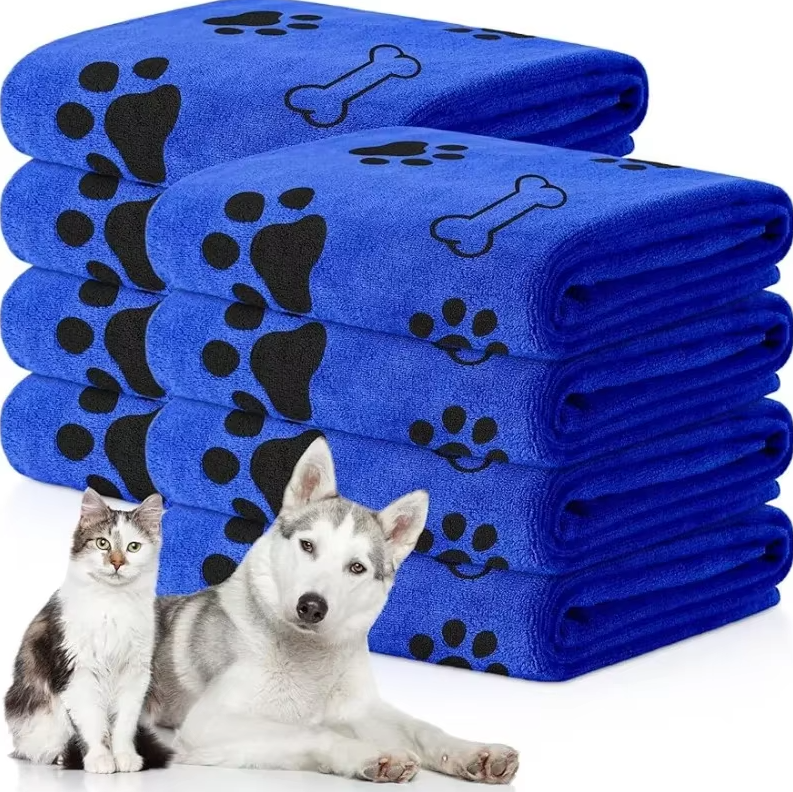 Superabsorberende Hondenhanddoek - Zachte Sneldrogende Microvezel Handdoek voor Honden Katten