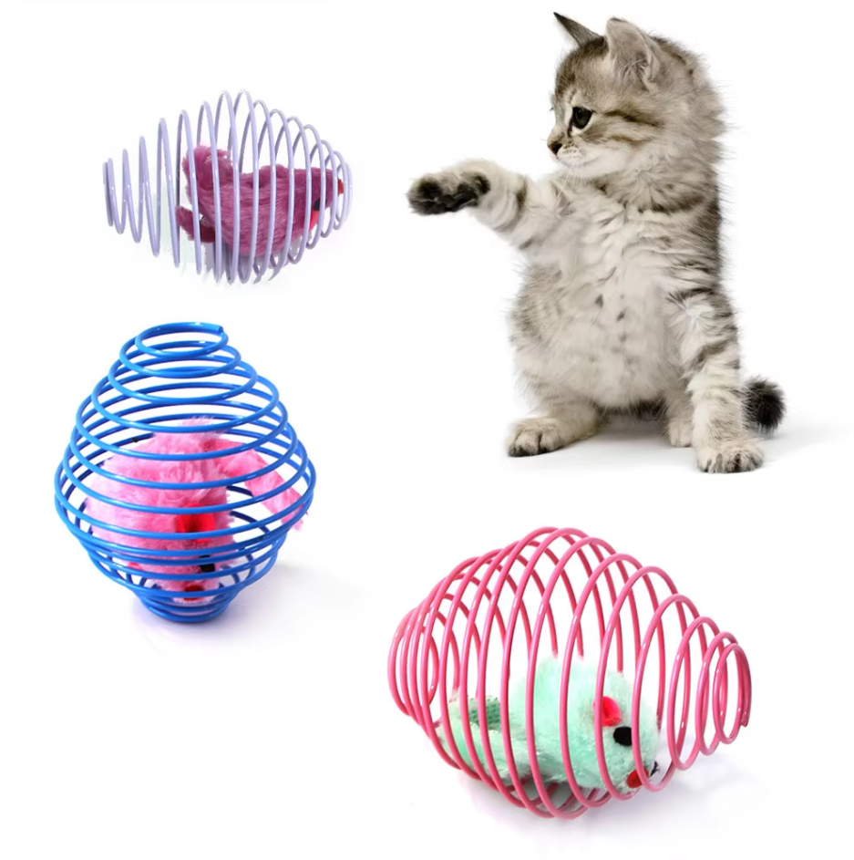 Muizen in Spiraalkooi - Prooispel voor Katten