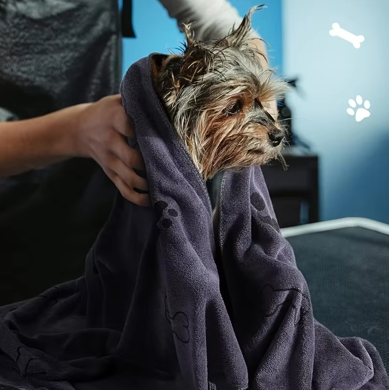 Superabsorberende Hondenhanddoek - Zachte Sneldrogende Microvezel Handdoek voor Honden Katten
