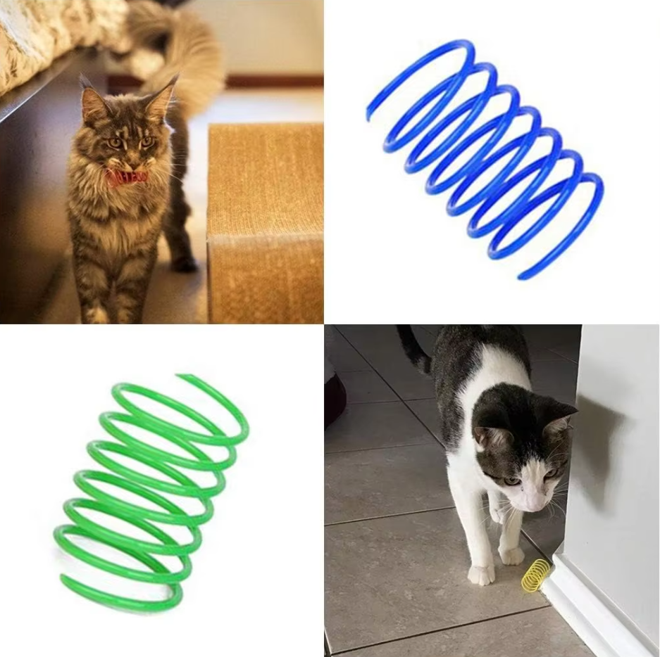 Kleurige Spiraalveren - Interactief Kattenplezier