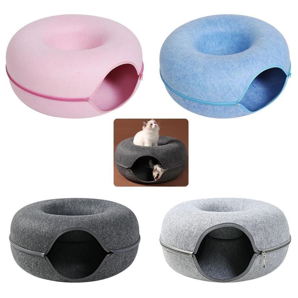 2in1 Donut Kattenbed en Grot