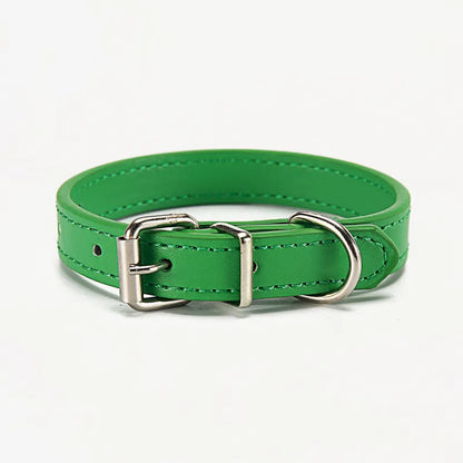 Gekleurde Leren Halsband voor Honden - Verstelbaar en Duurzaam