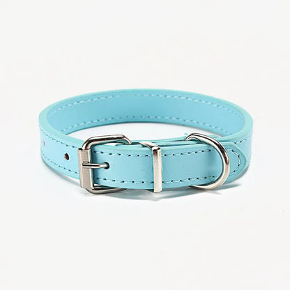 Gekleurde Leren Halsband voor Honden - Verstelbaar en Duurzaam
