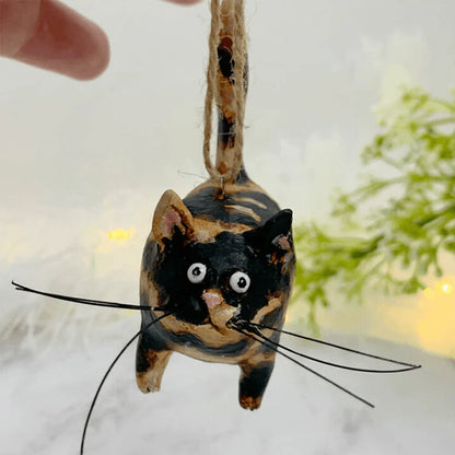Handgemaakt Kerstboomornament met Kat
