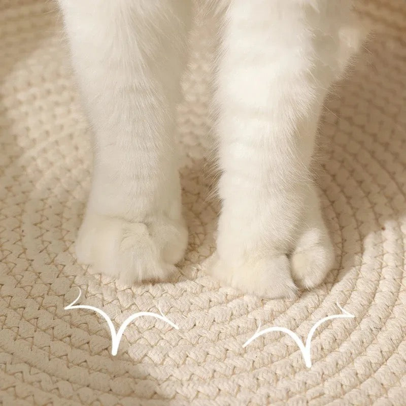 Handgeweven Katoenen Touw Kattenbed