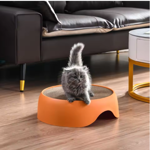 Multifunctioneel Kattenbed met Kraboppervlak en Ligkussen