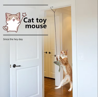 Interactief Deurspeeltje - Springende Muis voor Actieve Katten