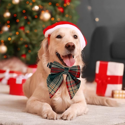 Gekleurde Hondenhalsband met Strik voor Kerst en Feestelijke Gelegenheden