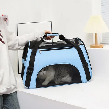 Opvouwbare Draagtas voor Huisdieren - Ademende Transporttas Geschikt voor op Reis voor Honden en Katten