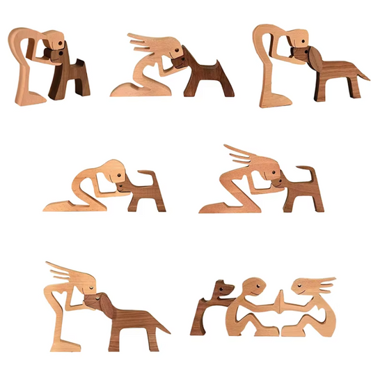 Kunstig Gesneden Hondenbeeld