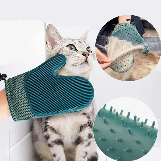2in1 Kattenhandschoen voor Verzorging